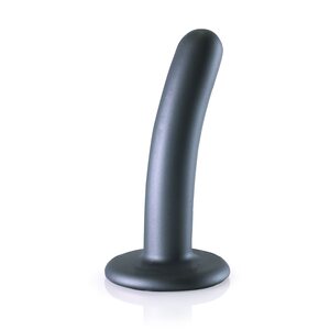 Ouch Smooth Silicone G-Spot Dildo 12 cm, harmaa