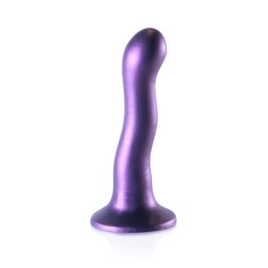 Ouch Smooth Silicone Curvy G-Spot Dildo, purppura