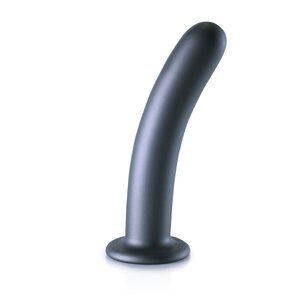 Ouch Smooth Silicone G-Spot Dildo 17 cm, harmaa