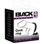 Black Velvets Silikoninen penisrengas välilihan stimuloijalla
