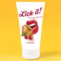 Lick It! Eroottinen Hierontageeli 50 ml Kirsikka