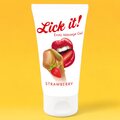 Lick It! Eroottinen Hierontageeli 50 ml Mansikka