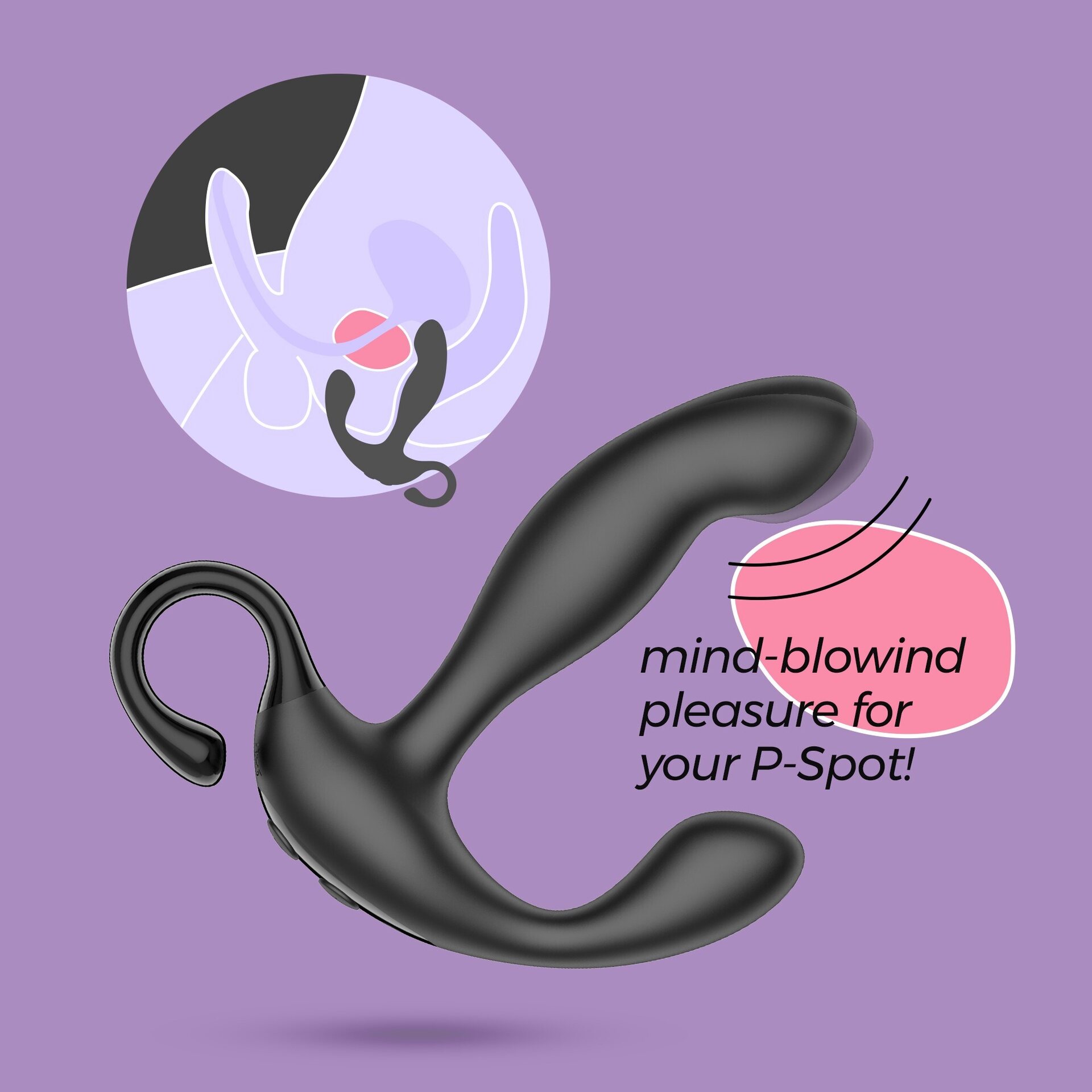 Crushious Loki – Remote Rechargeable Prostate Massager, 10 Vibes + 10 Finger-Pulse Modes