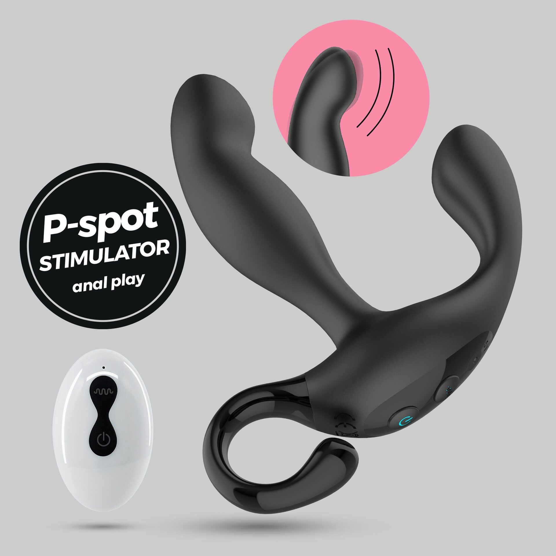 Crushious Loki – Remote Rechargeable Prostate Massager, 10 Vibes + 10 Finger-Pulse Modes