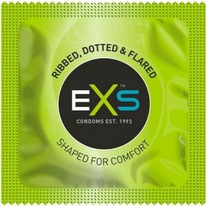 EXS Condoms 3 in 1 Kondomit 100kpl Säästöpakkaus