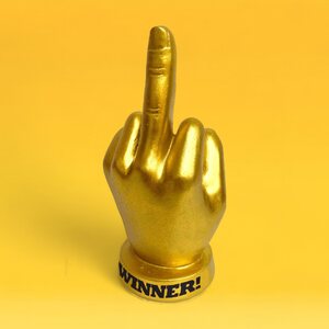 Golden F.U. Finger Trophy