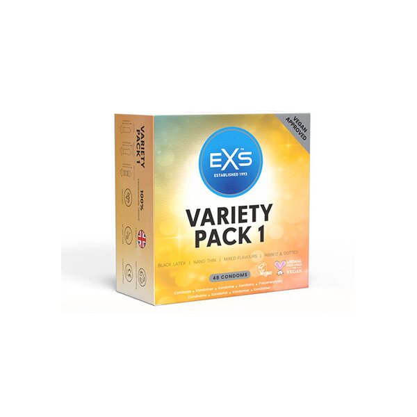 EXS Condoms Variety Pack Kondomit 48 kpl